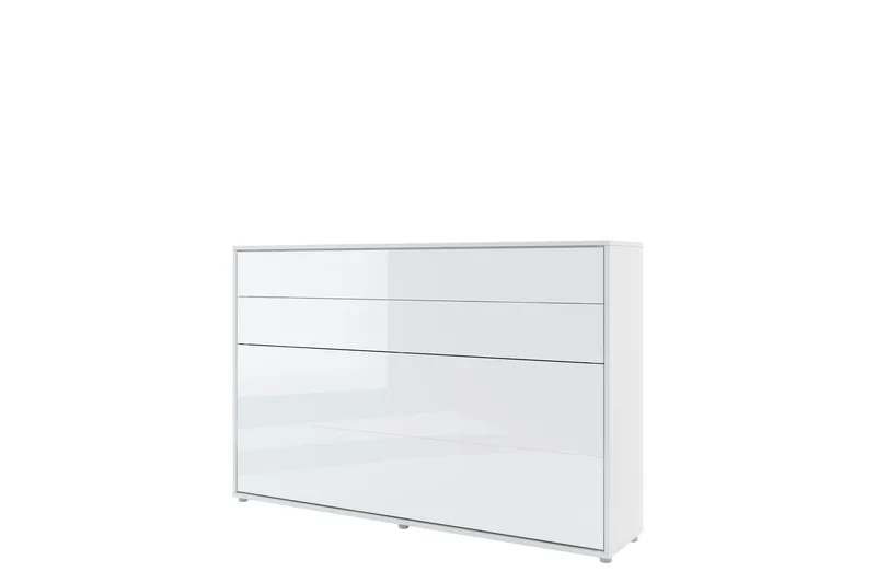 Rauk Sängskåp Fällbar Bäddbar 120x200 cm Rektangulär i Målat Trä, Vit