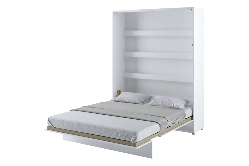 Rauk Sängskåp Fällbar Bäddbar 160x200 cm Rektangulär i Målat Trä - Vit - Möbler - Säng - Gästsäng & extrasäng - Sängskåp
