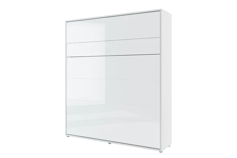 Rauk Sängskåp Fällbar Bäddbar 180x200 cm Rektangulär i Målat Trä, Vit