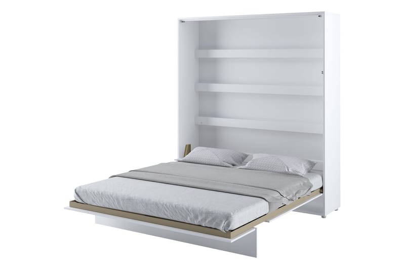 Rauk Sängskåp Fällbar Bäddbar 180x200 cm Rektangulär i Målat Trä - Vit - Möbler - Säng - Gästsäng & extrasäng - Sängskåp