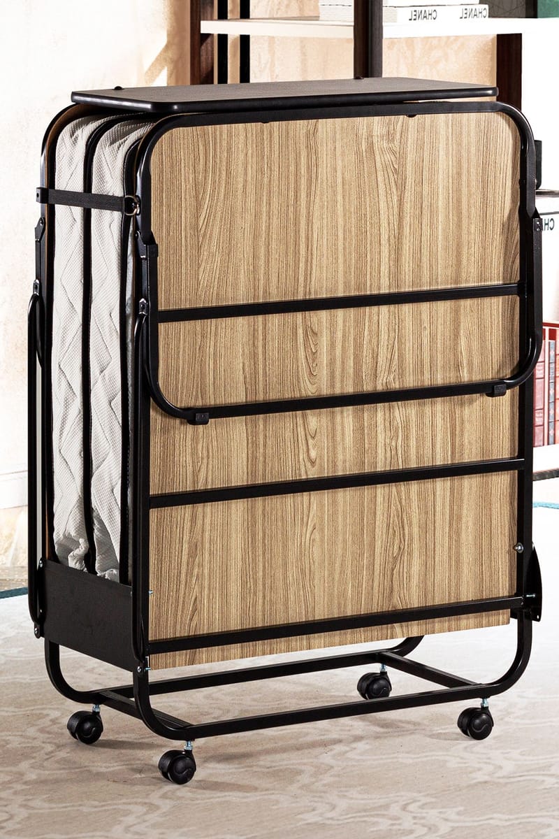 Remina Fällsäng 80x190 cm - vit och svart - Möbler - Säng - Gästsäng & extrasäng - Utdragssäng