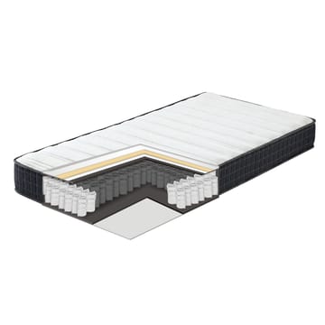 Säng Oswaldo 90x200 cm med två madrasser Harmony Uno Platinum - Platinagrå - Möbler - Säng - Gästsäng & extrasäng - Utdragssäng