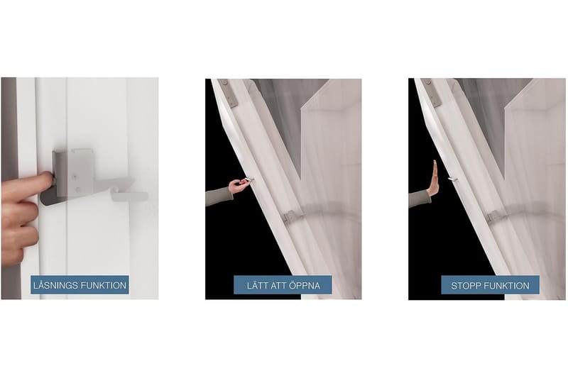 Compact Sängskåp 90x200 Horisontellt - Vit Högglans - Möbler - Säng - Gästsäng & extrasäng - Sängskåp