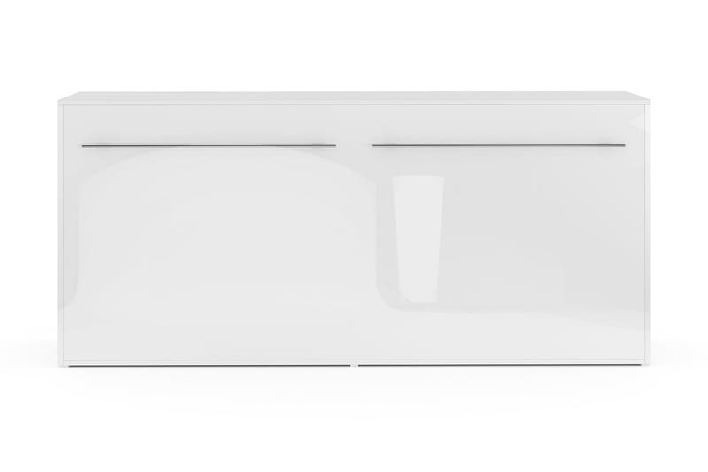 Compact Sängskåp 90x200 Horisontellt - Vit Högglans - Möbler - Säng - Gästsäng & extrasäng - Sängskåp