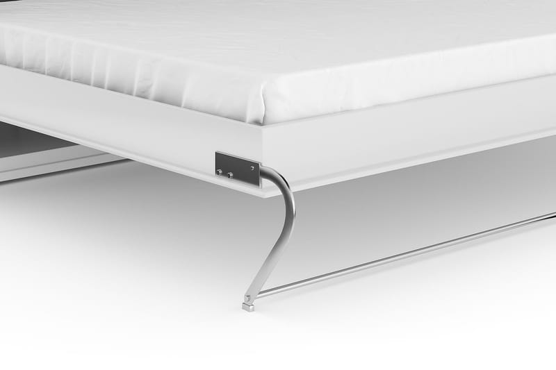 Compact Sängskåp 90x200 Horisontellt - Vit Högglans - Möbler - Säng - Gästsäng & extrasäng - Sängskåp