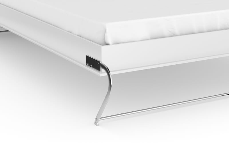 Compact Sängskåp Vertikalt 90x200 - Vit Highgloss - Möbler - Säng - Gästsäng & extrasäng - Sängskåp