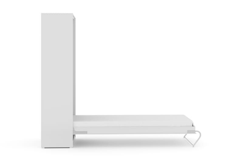 Compact Sängskåp Vertikalt 90x200 - Vit Highgloss - Möbler - Säng - Gästsäng & extrasäng - Sängskåp