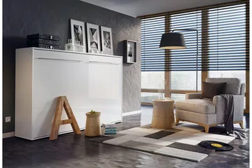 Concept Pro Sängskåp 140x200cm Wilson & Wood White High gloss - Möbler - Säng - Gästsäng & extrasäng - Sängskåp