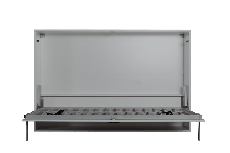 Sängskåp grå - 140x200 cm - Compact living - Grå matt - Möbler - Säng - Gästsäng & extrasäng - Utdragssäng