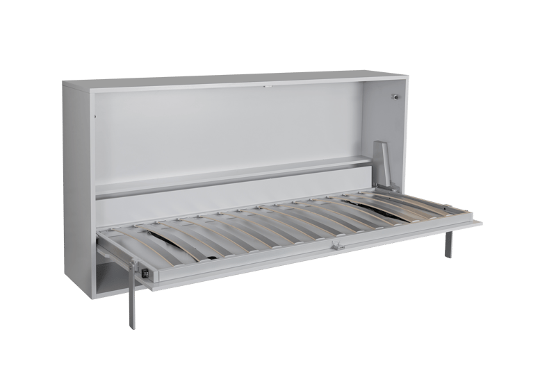 Sängskåp grå - 90x200 cm - Compact living - Grå matt - Möbler - Säng - Gästsäng & extrasäng - Utdragssäng