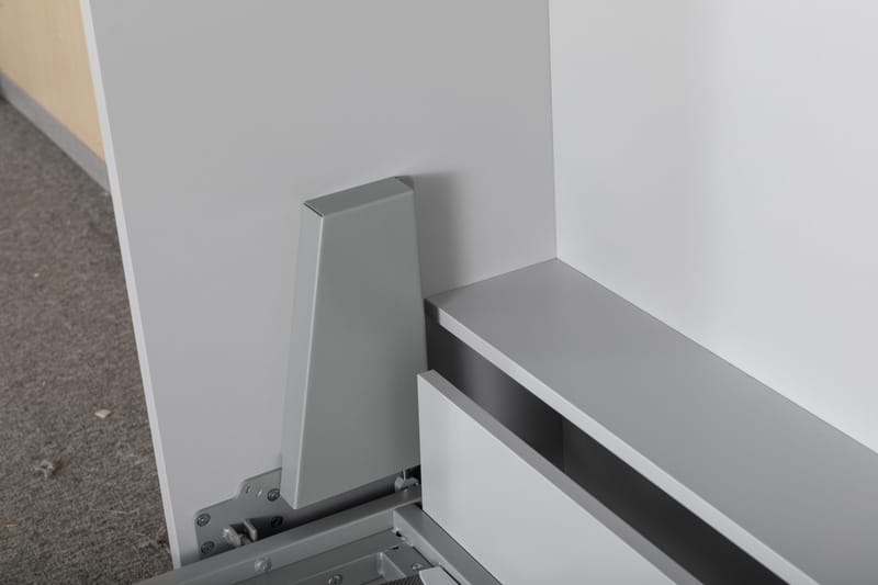 Sängskåp grå - 90x200 cm - Compact living - Grå matt - Möbler - Säng - Gästsäng & extrasäng - Utdragssäng