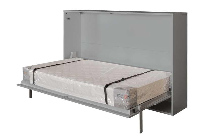 Sängskåp grå - 90x200 cm - Compact living, Grå matt