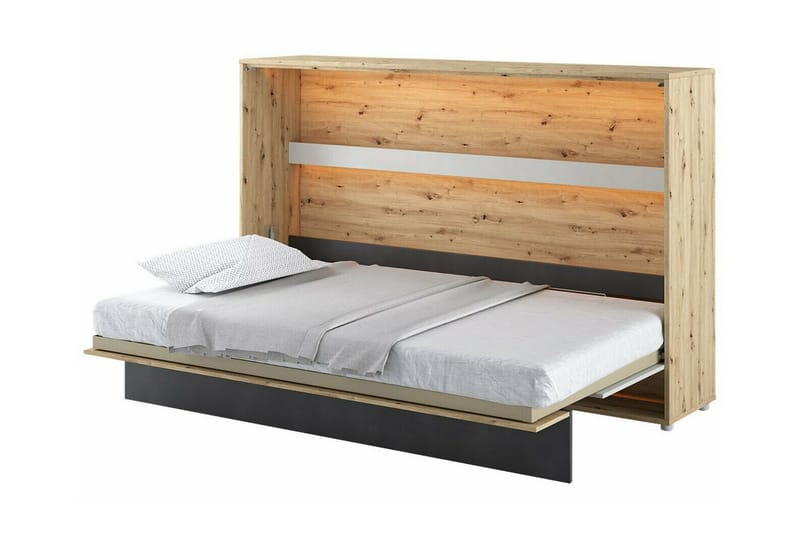 Grianan Sängskåp 120x200 cm - Grå - Möbler - Säng - Gästsäng & extrasäng - Sängskåp