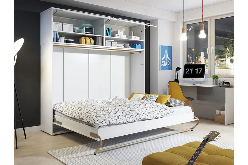 Rauk Sängskåp - Vit Högglans - Möbler - Säng - Gästsäng & extrasäng - Sängskåp