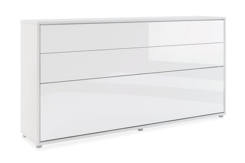 Sängskåp 90x200 cm Horisontellt Vit Högglans Bed Concept - Bed Concept - Sängskåp