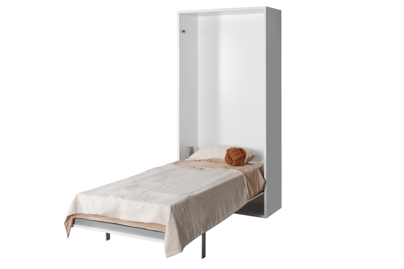 Sängskåp vit - 120x200 cm - Compact living - Vit matt - Möbler - Säng - Gästsäng & extrasäng - Utdragssäng