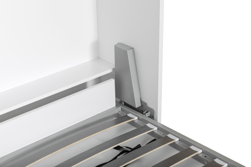 Sängskåp vit - 140×200 cm - Compact living - Vit matt - Möbler - Säng - Gästsäng & extrasäng - Utdragssäng