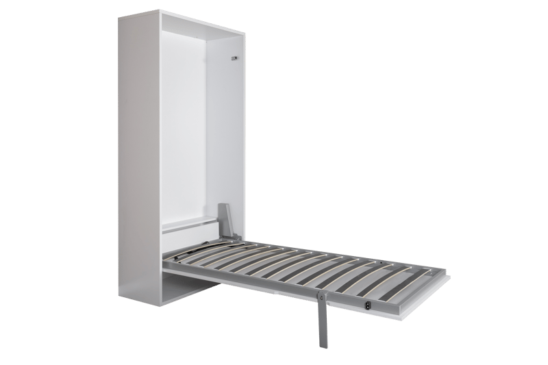 Sängskåp vit - 140×200 cm - Compact living - Vit matt - Möbler - Säng - Gästsäng & extrasäng - Utdragssäng