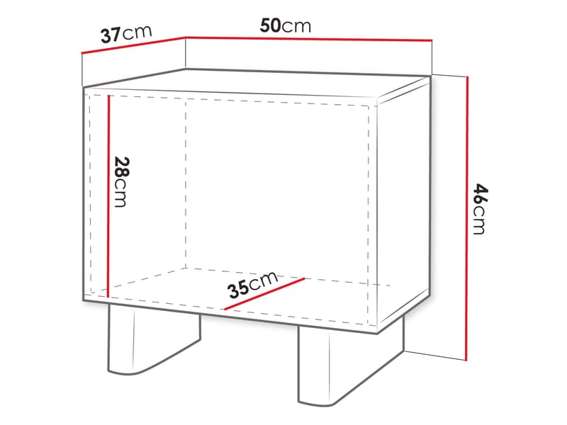 Seylar Sängbord 50 cm - Möbler - Bord & matgrupper - Avlastningsbord - Sängbord & nattduksbord