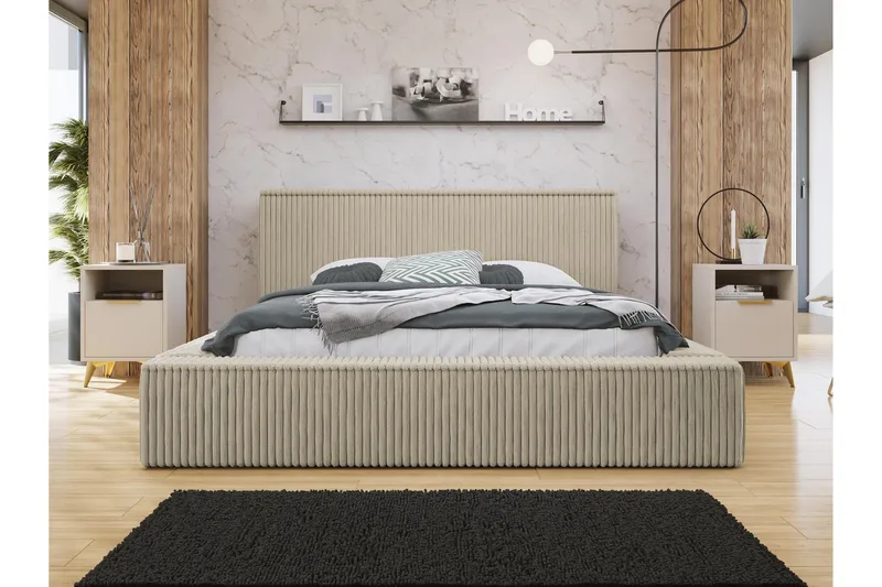 Gadi Sängram 140x200 cm - Beige - Möbler - Säng - Sängram & sängstomme