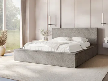 Gadi Sängram med förvaring 140x200 cm - beige - Möbler - Säng - Sängram & sängstomme