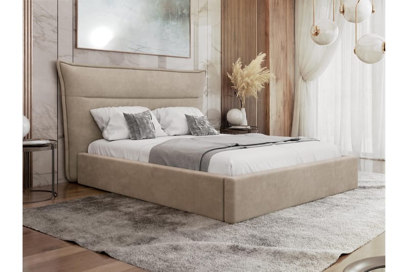 Gare Sängram 140x200 cm - Beige - Möbler - Säng - Sängram & sängstomme