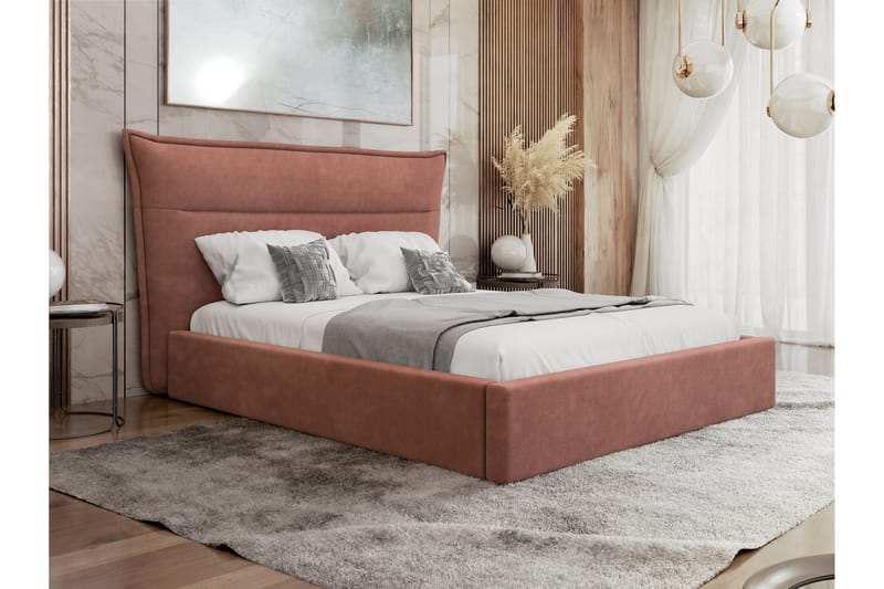 Gare Sängram 160x200 cm - Rosa - Möbler - Säng - Sängram & sängstomme