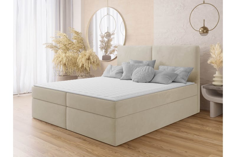 Garris Sängpaket Kontinentalsäng 140x200 cm - Beige - Möbler - Säng - Komplett sängpaket