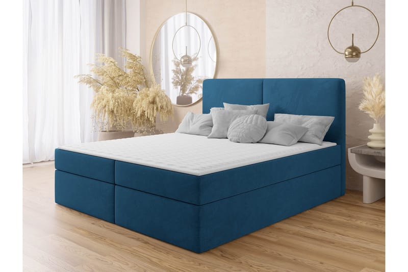 Garris Sängpaket Kontinentalsäng 140x200 cm - Blå - Möbler - Säng - Komplett sängpaket