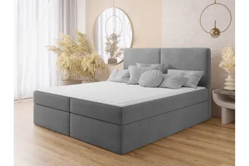 Garris Sängpaket Kontinentalsäng 140x200 cm - Grå - Möbler - Säng - Komplett sängpaket