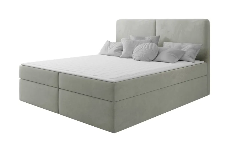 Garris Sängpaket Kontinentalsäng 160x200 cm - Ljusgrå - Möbler - Säng - Komplett sängpaket