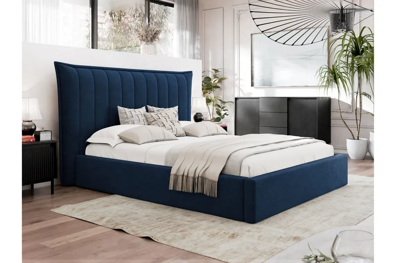 Garson Sängram 160x200 cm - Blå - Möbler - Säng - Sängram & sängstomme