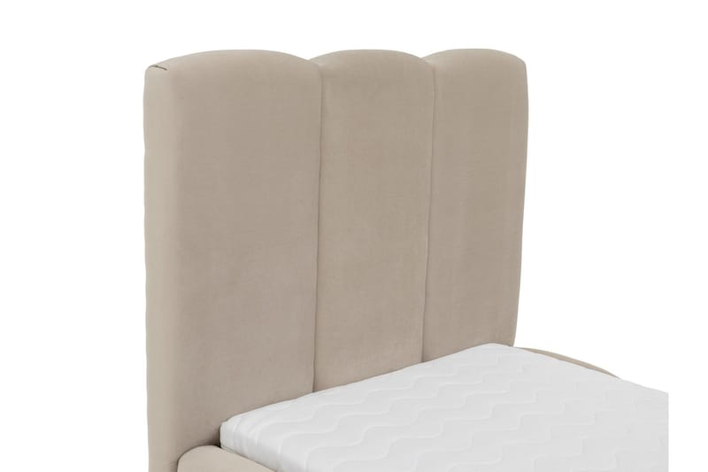 Gioia Sängram med Förvaring 90x200 cm - Beige - Möbler - Säng - Sängram & sängstomme