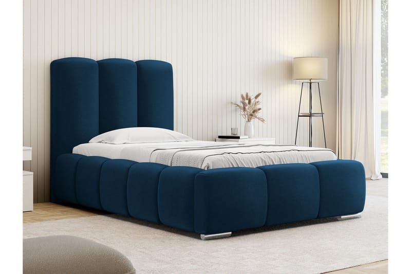 Gioia Sängram med Förvaring 90x200 cm - Blå - Möbler - Säng - Sängram & sängstomme