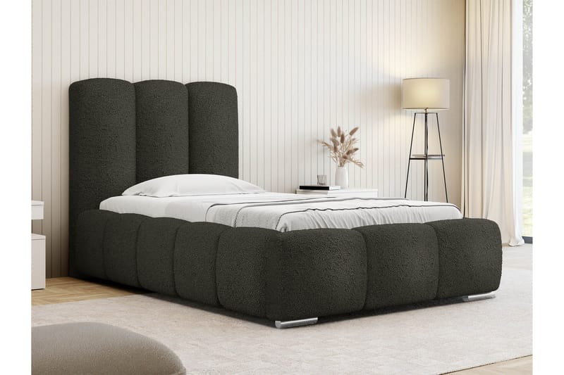 Gioia Sängram med Förvaring 90x200 cm - Grå - Möbler - Säng - Sängram & sängstomme