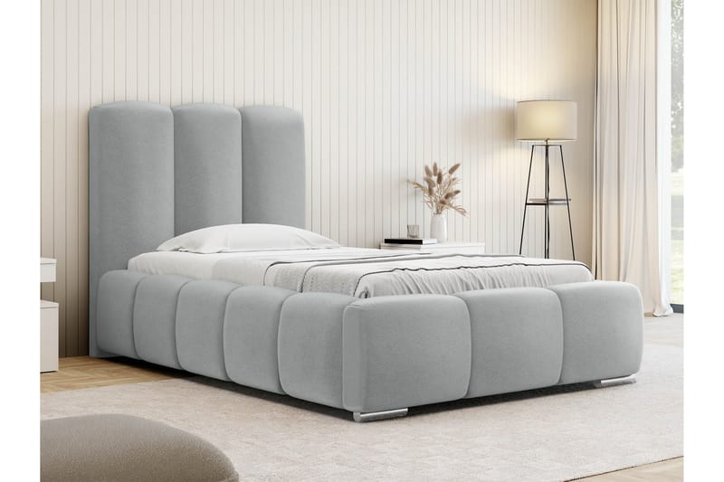 Gioia Sängram med Förvaring 90x200 cm - Grå - Möbler - Säng - Sängram & sängstomme