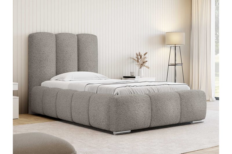 Gioia Sängram med Förvaring 90x200 cm - Grå - Möbler - Säng - Sängram & sängstomme