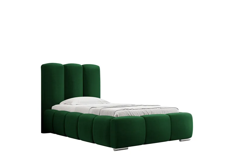 Gioia Sängram med Förvaring 90x200 cm - Grön - M öbler - Säng - Sängram & sängstomme