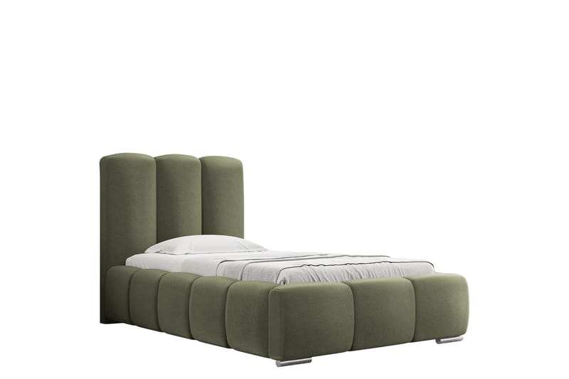 Gioia Sängram med Förvaring 90x200 cm - Grön - M öbler - Säng - Sängram & sängstomme