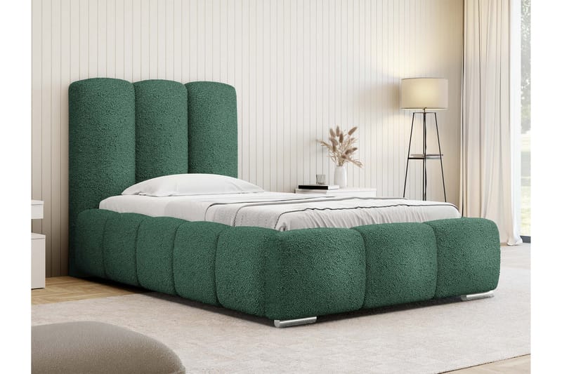 Gioia Sängram med Förvaring 90x200 cm - Grön - Möbler - Säng - Sängram & sängstomme