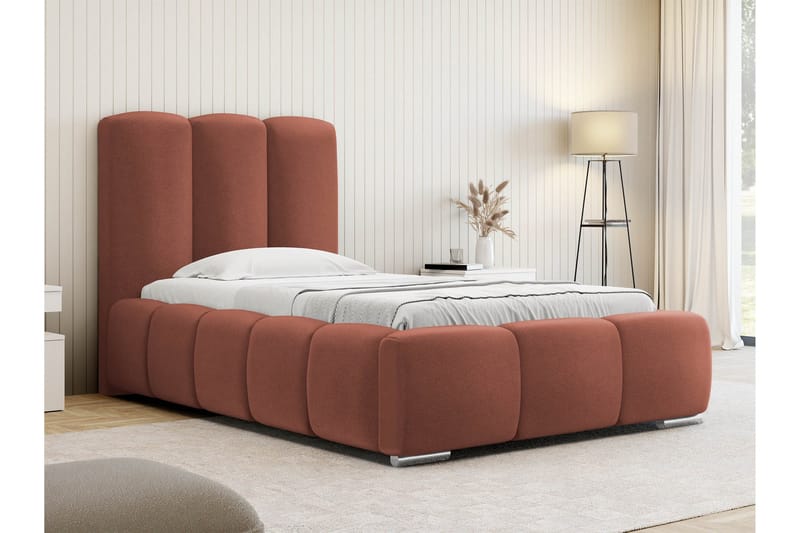 Gioia Sängram med Förvaring 90x200 cm - Rosa - Möbler - Säng - Sängram & sängstomme