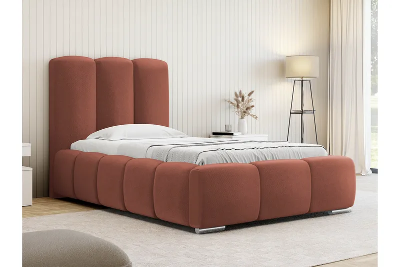 Gioia Sängram med Förvaring 90x200 cm - Rosa - Möbler - Säng - Sängram & sängstomme