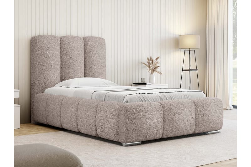 Gioia Sängram med Förvaring 90x200 cm - Rosa - Möbler - Säng - Sängram & sängstomme