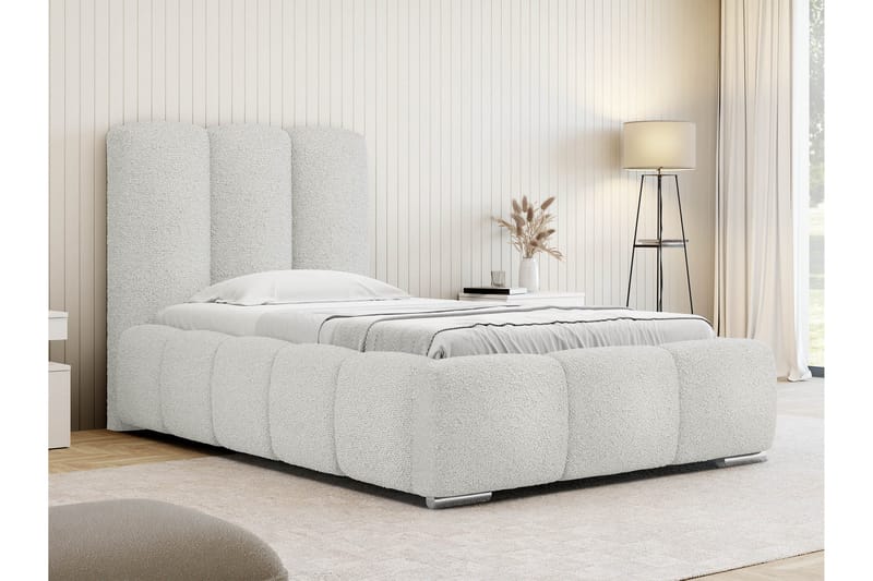 Gioia Sängram med Förvaring 90x200 cm - Vit - Möbler - Säng - Sängram & sängstomme