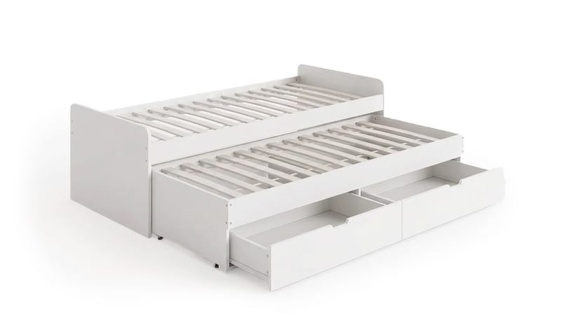 Granvik Sängram 90x200 cm utdragbar med extrasäng och förvaring - utan madrass - Möbler - Säng - Sängram & sängstomme