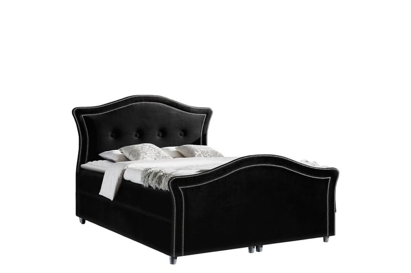 Hestra Lux Sängpaket Kontinentalsäng 140x200 cm - Svart - Möbler - Säng - Komplett sängpaket