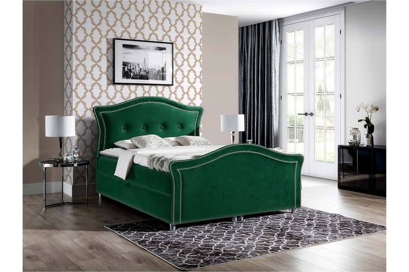 Hestra Lux Sängpaket Kontinentalsäng 180x200 cm - Grön - Möbler - Säng - Komplett sängpaket