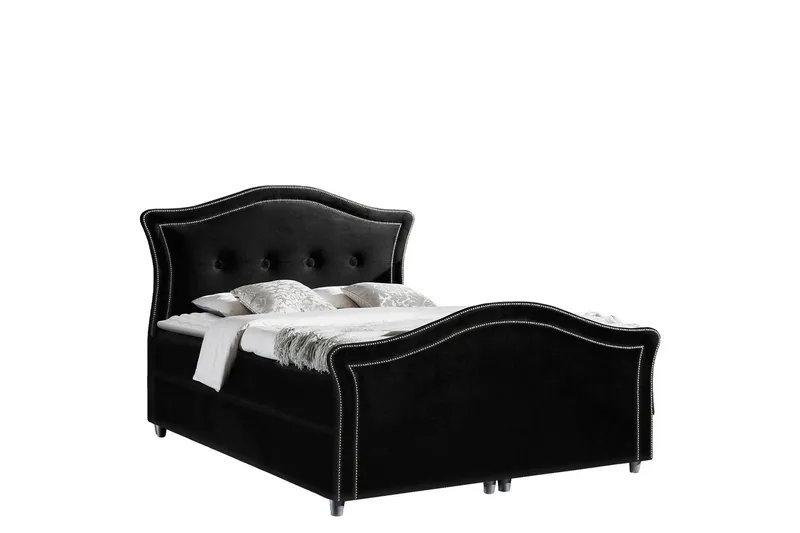 Hestra Lux Sängpaket Kontinentalsäng 180x200 cm - Svart - Möbler - Säng - Komplett sängpaket