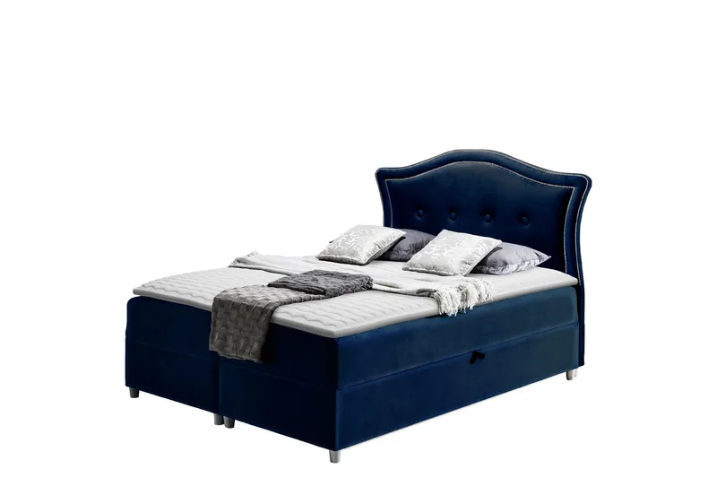Hestra Sängpaket Kontinentalsäng 140x200 cm, Blå