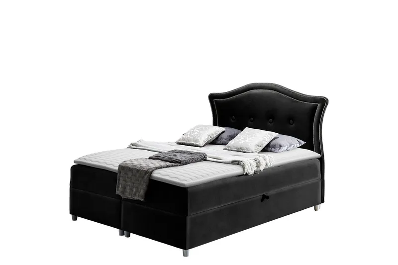 Hestra Sängpaket Kontinentalsäng 140x200 cm - Svart - Möbler - Säng - Komplett sängpaket